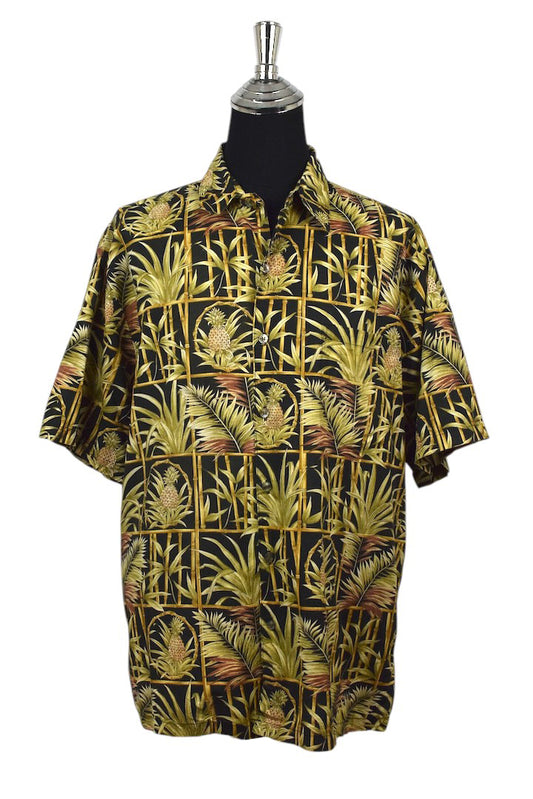 Bamboo and Pineapple Print Shirt