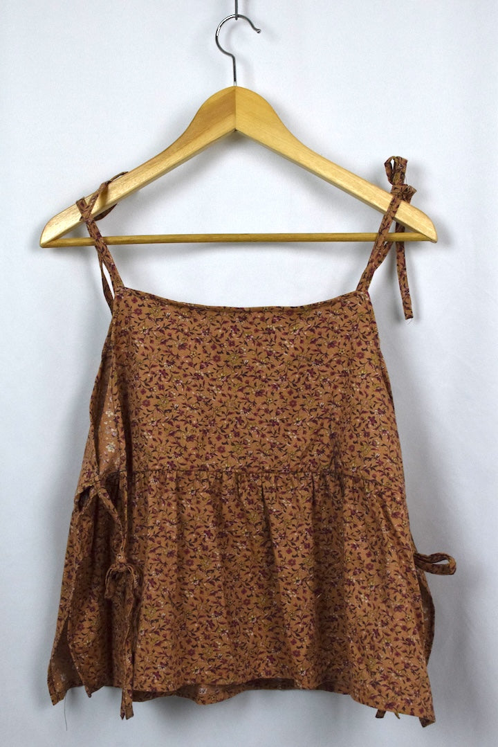 Floral Print Babydoll Top