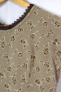 Reworked Floral Pattern Dress