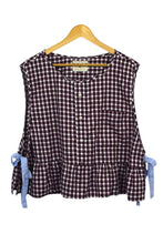 Load image into Gallery viewer, Reworked Checkered Baby Doll Top
