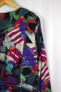 80s/90s Abstract Print Dress