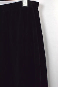 Black Velvet Skirt