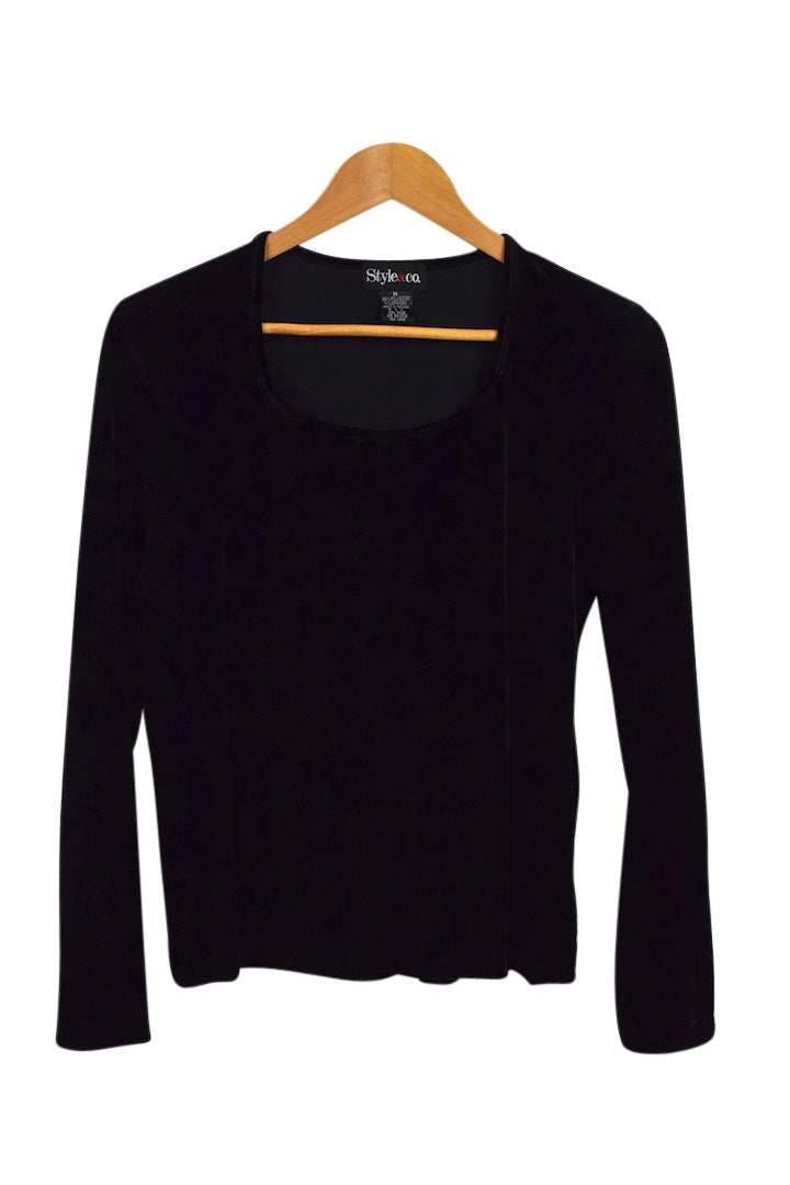 Black Velvet Top