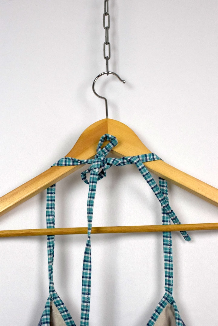 Reworked Halterneck Babydoll Top