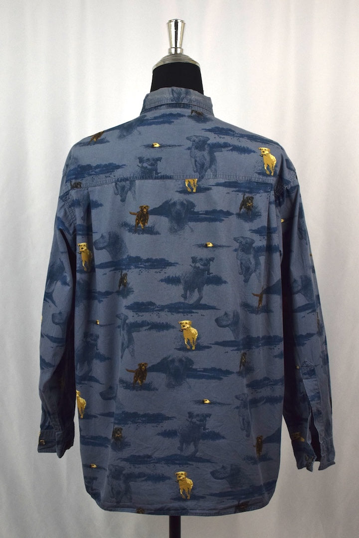 Hunting Dog Print Shirt