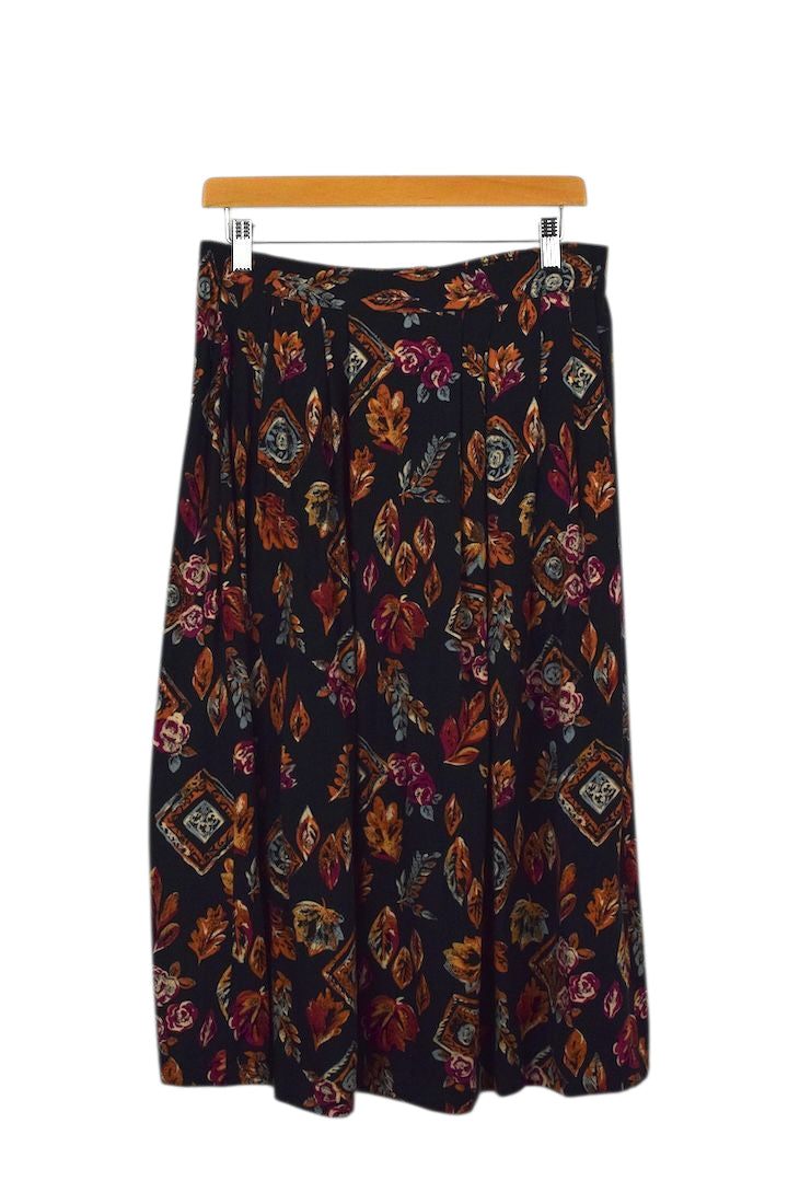 90s Sag Harbor Brand Floral Print Skirt