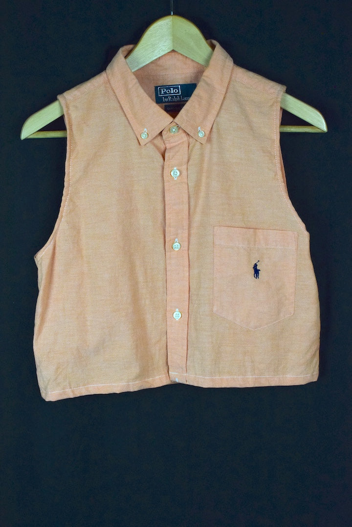 Reworked Ralph Lauren Brand Crop Top