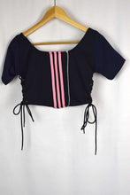 Load image into Gallery viewer, Reworked Adidas Brand Crop Top
