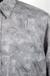 Grey Feather Print Shirt