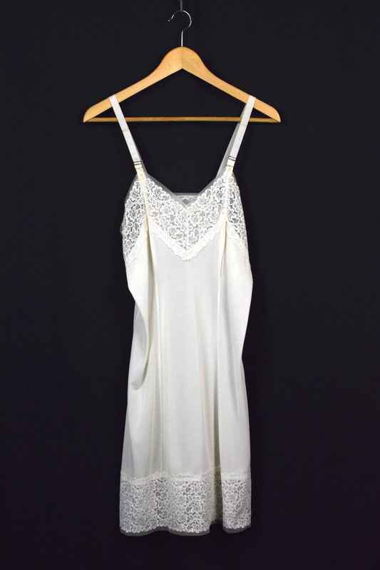 Reworked White Slip Dress