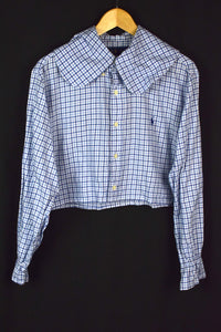 Reworked Cropped Ralph Lauren Brand Top