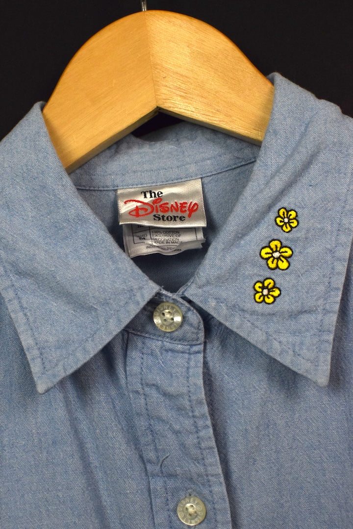 90s/00s Mickey and Minnie Mouse Denim Shirt