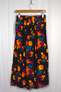 Vibrant Floral Print Skirt