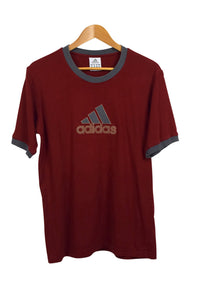 Red Adidas Brand Ringer T-shirt