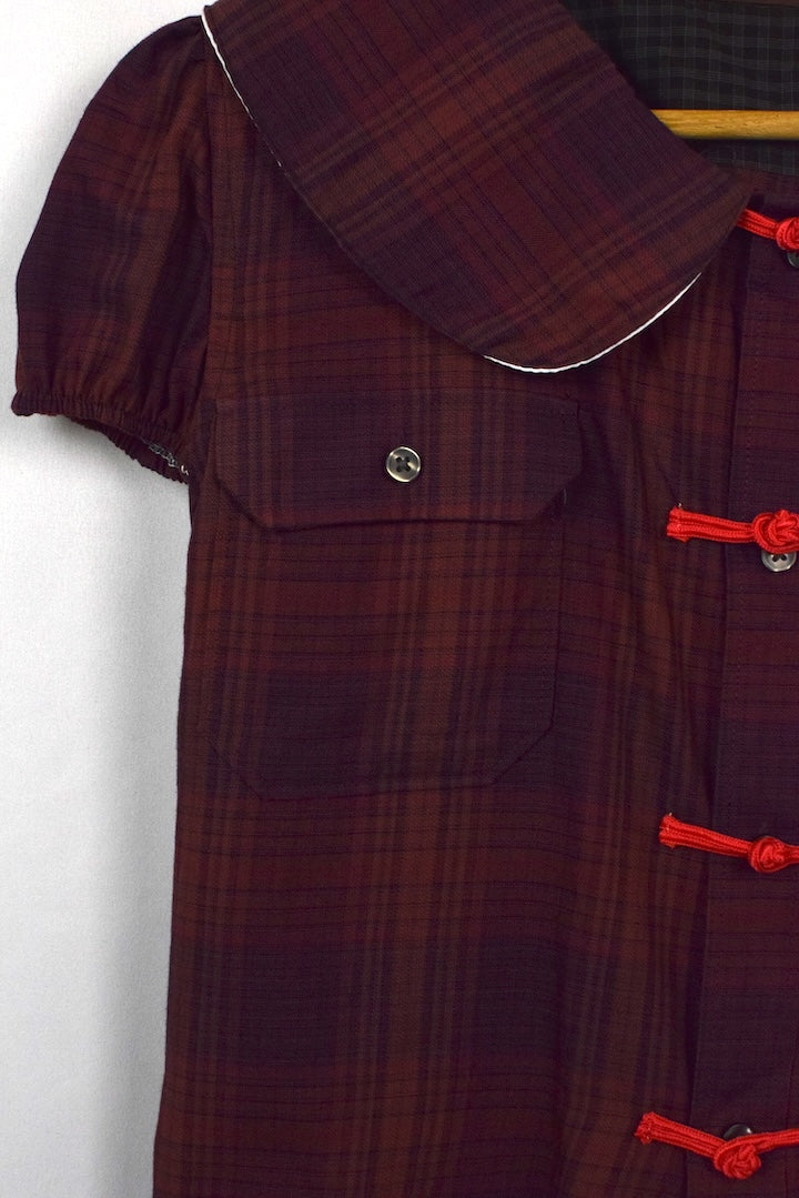 Reworked Checkered Blouse