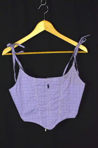 Reworked Ralph Lauren Brand Corset Style Top