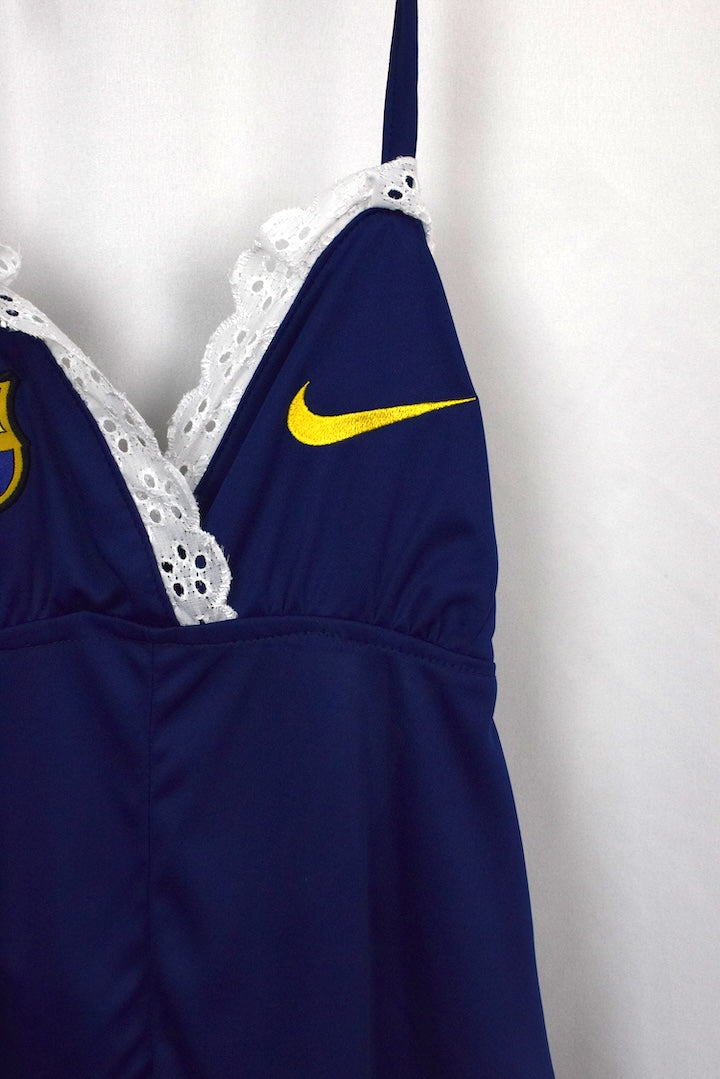 Reworked Nike Barcelona  FC Halterneck Top