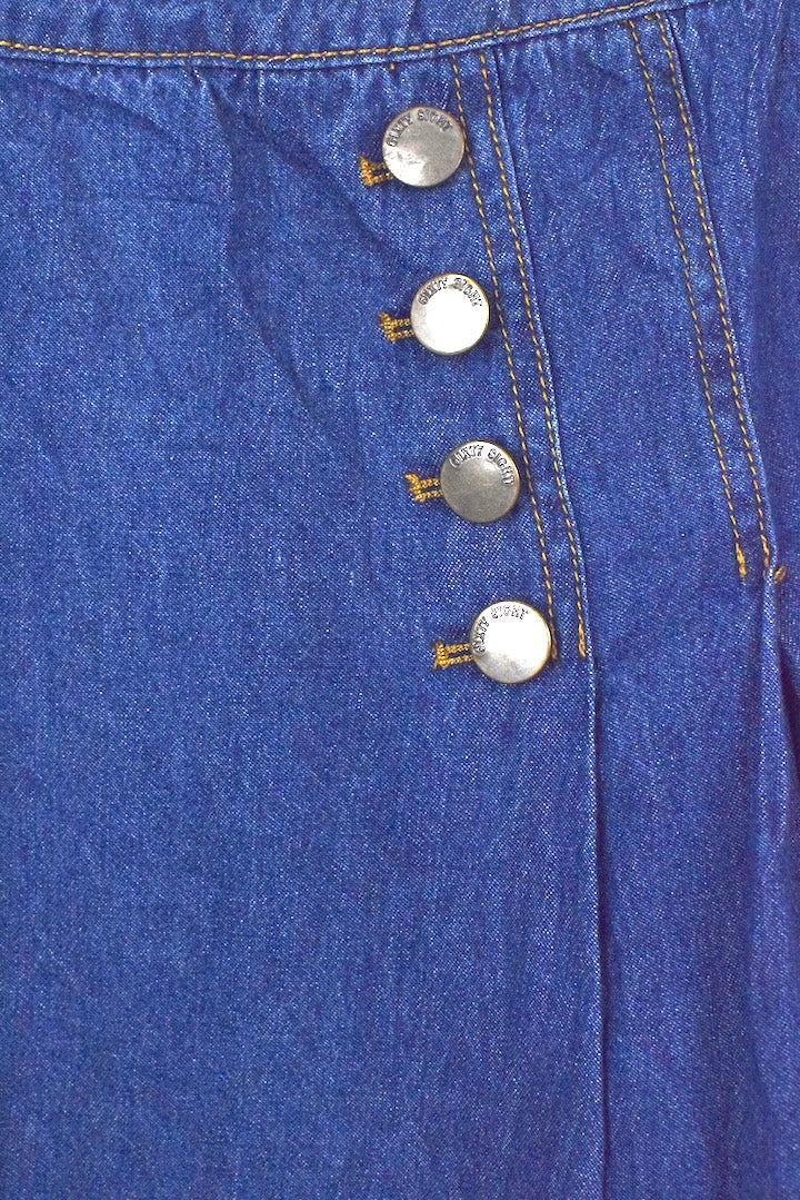 Denim Mini Swing Skirt