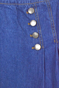 Denim Mini Swing Skirt