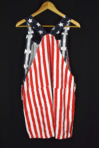 American Flag Denim Overalls