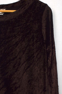 80s/90s Brown Velvet Top