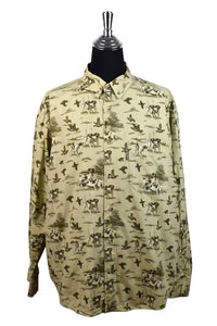 Birds and Dogs Print Shirt