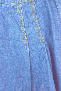 Denim Mini Swing Skirt