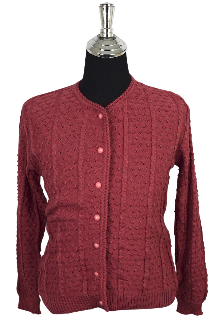 Pink Knitted Cardigan