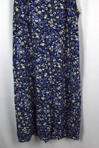 Blue Floral Print Dress