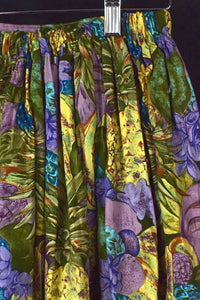 Reworked Pineapple Floral Print Skirt