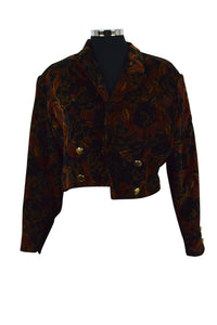 Velvet Cropped Jacket