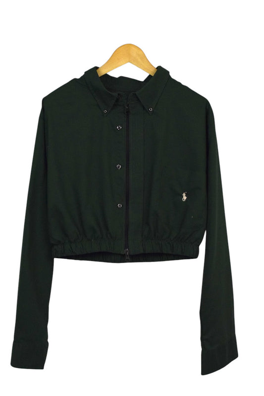 Reworked Ralph Lauren Brand Crop Jacket-Top