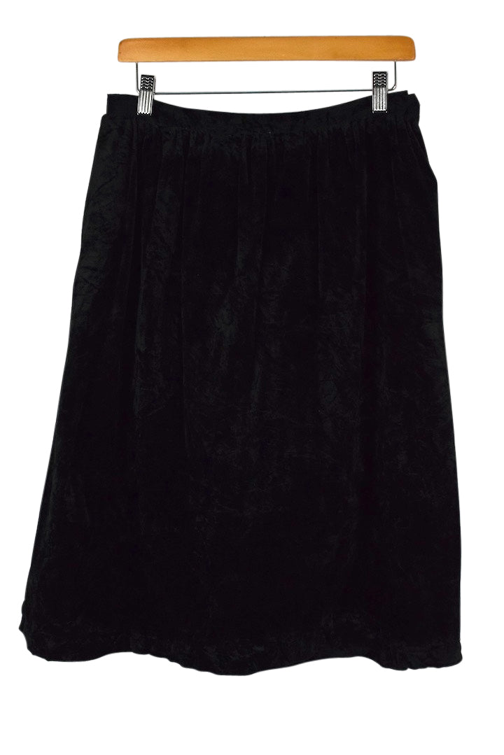 Black Velvet Skirt