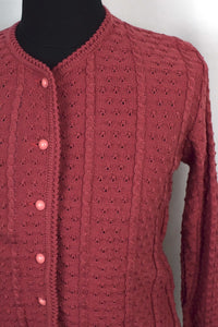 Pink Knitted Cardigan