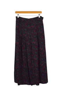 90s Floral Print Skirt