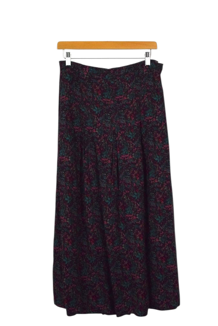90s Floral Print Skirt