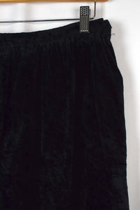 Black Velvet Skirt