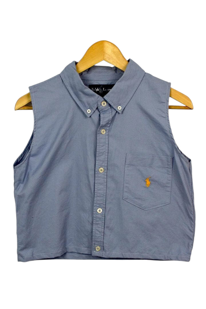 Reworked Ralph Lauren Brand Cropped Top