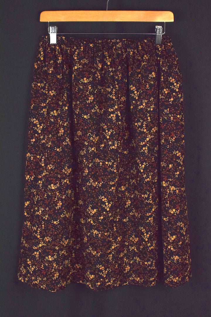 Reworked Floral Print Skirt