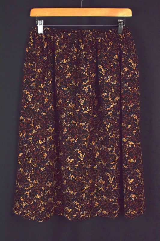 Reworked Floral Print Skirt