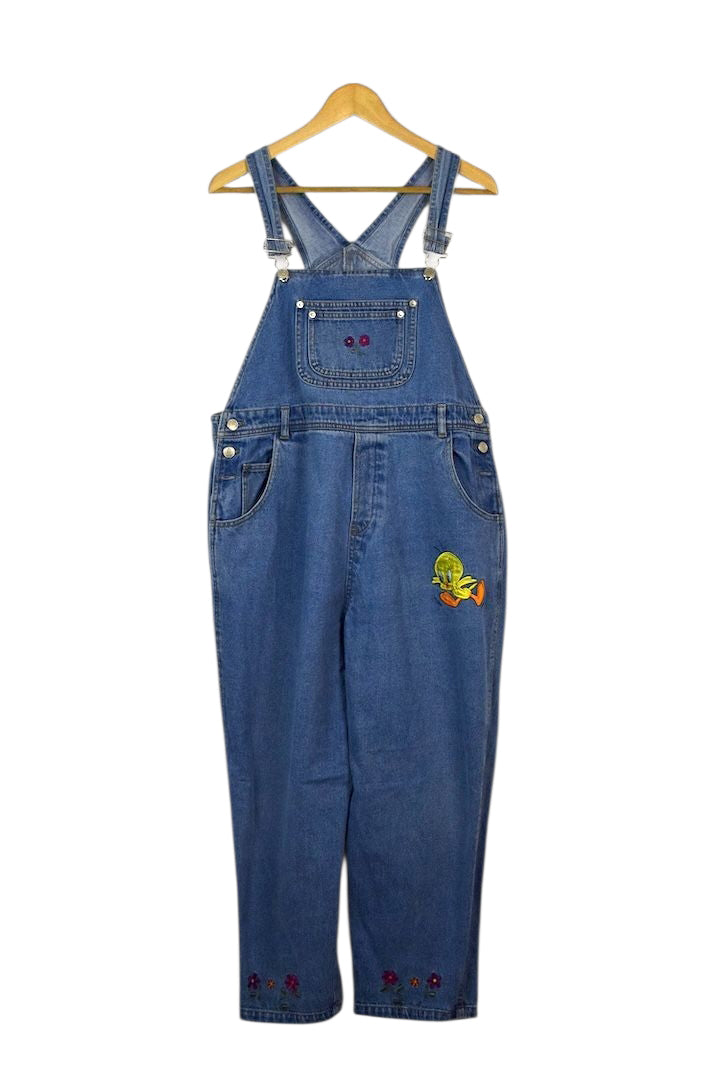 Tweety Bird Looney Toons Denim Overalls