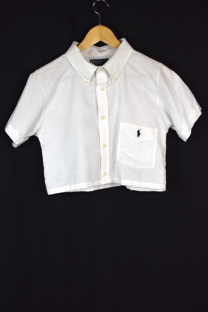 Reworked Ralph Lauren Brand Crop Top