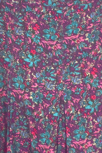 90s Floral Print Skirt