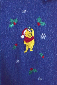 Christmas Winnie The Pooh Christmas Denim Top
