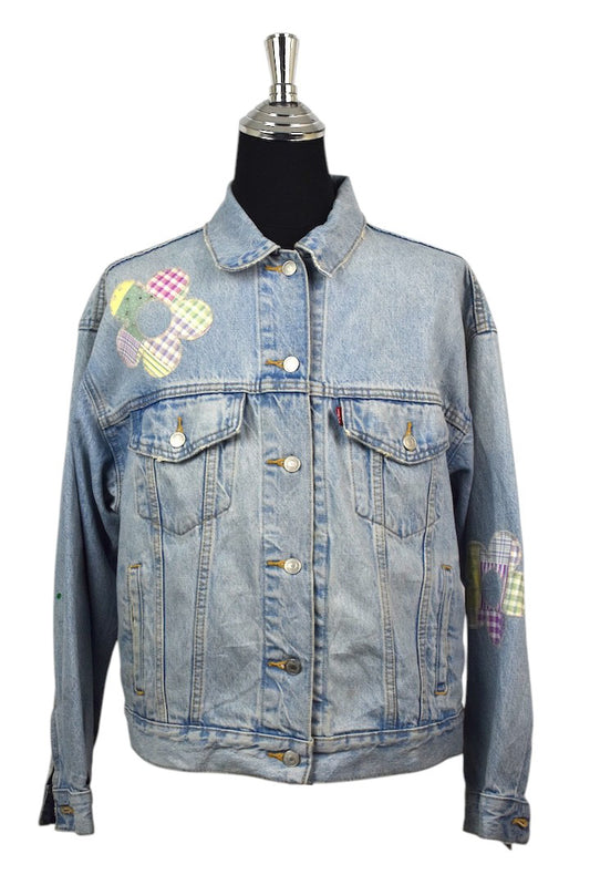 Ladies Levi's Brand Flowers Denim Jacket