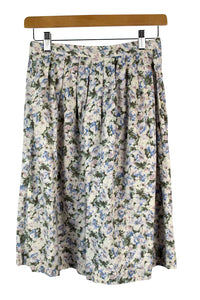Reworked Floral Print Skirt