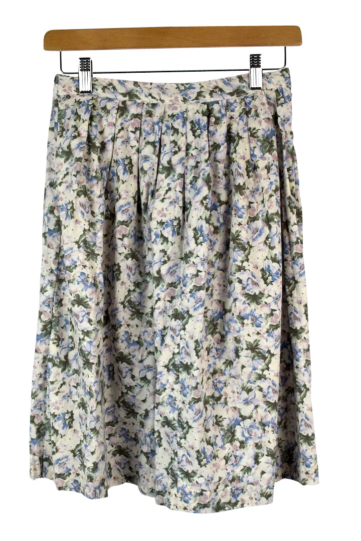 Reworked Floral Print Skirt