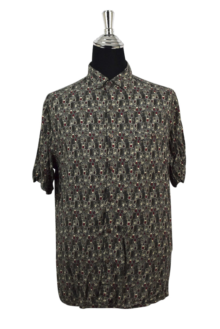 Tropical Island Tile Print Shirt