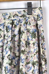 Reworked Floral Print Skirt