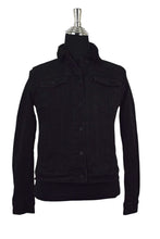 Load image into Gallery viewer, Black Sherpa Denim Jacket
